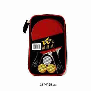 Теннис арт. LD097 Настольный Набор ракетки, 3 мяча в чехле_ Теннис арт. LD097 Настольный Набор ракетки, 3 мяча в чехле_