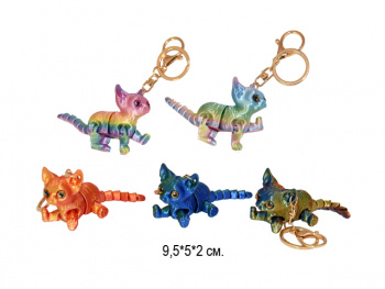 Брелок 3Д арт. AX-14-805 Кошка подвижный цвета микс в пак. Брелок 3Д арт. AX-14-805 Кошка подвижный цвета микс в пак.