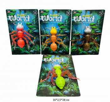 Антистресс арт. 139-4 Муравей цвета микс на листе• Антистресс арт. 139-4 Муравей цвета микс на листе•