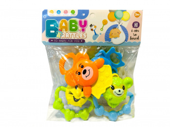 Погремушка арт. 171-1 Набор "Зверята" в пак.• /240 шт./