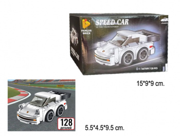 Конструктор арт. 667009 Автомобиль 128 дет. в кор.•