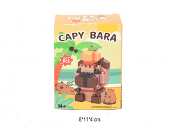 Конструктор арт. 662A-6 Капибара с апельсином 147 дет. в кор. (12 шт.) шоубокс_