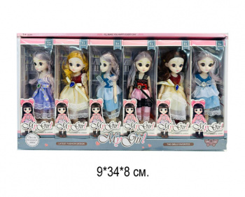 Кукла арт. 1028/XZ1028 Шарнирная в ассортименте в кор.•