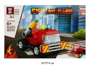 Конструктор арт. QL0272-7 Пожарная бригада 39 дет. в кор.~