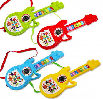 Гитара арт. 568" Цвета микс на батар. в пакете 30*10*2,5