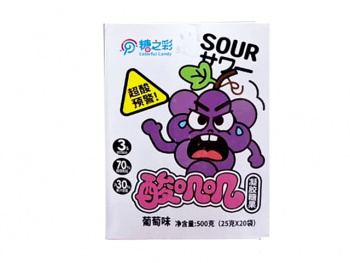 Мармелад арт. 891113-4/891106-4 Кислый "Виноград" 25 г 20 шт. в кор.*'