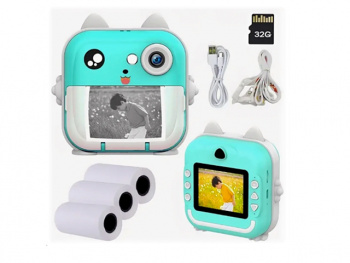 Фотоаппарат арт. SQ-S Камера с моментальной печатью, usb. в кор.=