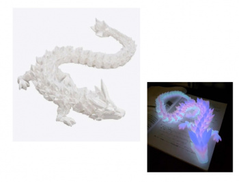 Фигурка 3Д арт. A015 Дракон светящийся подвижный в пак.•