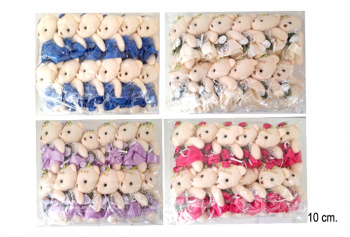 им Медведь арт. 830/10 В атласной юбке цвета микс 10 см в пак. им Медведь арт. 830/10 В атласной юбке цвета микс 10 см в пак.