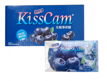 Конфета арт. 015962/015917 Драже мятное без сахара "Черника" 12 г 20 шт. в кор.;,