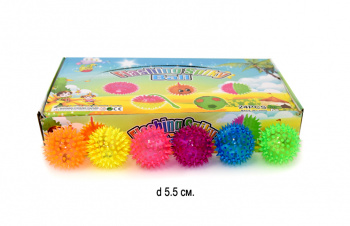 Мяч ежик арт. AA-1 Одноцветный свет, звук (24шт.) шоубокс Мяч ежик арт. AA-1 Одноцветный свет, звук (24шт.) шоубокс