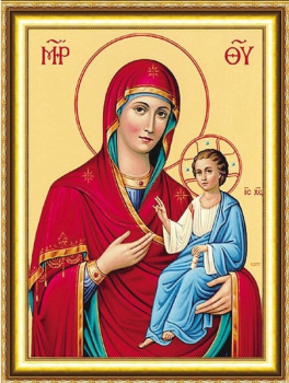 Алмазная мозаика арт. HWB0859 Икона 30х40 полная выкладка на подрамнике Алмазная мозаика арт. HWB0859 Икона 30х40 полная выкладка на подрамнике