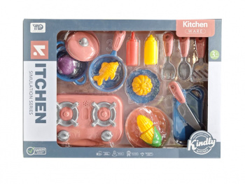 Набор посуды арт. YY-138-209 С плиткой и продуктами 45 см в кор.