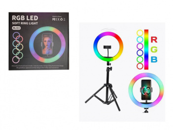 Кольцо осветитель арт. MJ33 RGB d 33 см со штативом в кор.