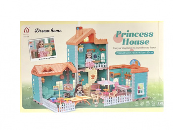 Дом для кукол арт. 668-7A/668-36A С куклой и мебелью в кор.=