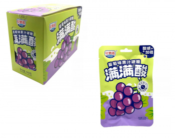 Конфета арт. 640039-1 Кислая шипучка "Виноград" 22 г 30 шт. в кор.; Конфета арт. 640039-1 Кислая шипучка "Виноград" 22 г 30 шт. в кор.;