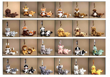 им Животное арт. УЕ250916-12 Брелок 15*20 см в ассортименте 1 шт. в пак.)