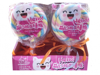 Маршмеллоу арт. 888866/888231 Леденец на палочке 12 шт. с кор. с котом*