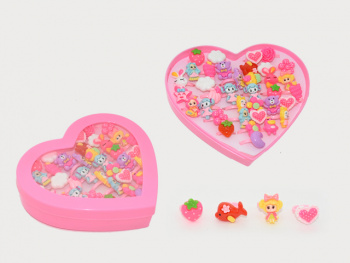 Набор украшений арт. 15221 Кольца цвета микс набор 36 шт. в сердце= Набор украшений арт. 15221 Кольца цвета микс набор 36 шт. в сердце=