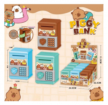 Сейф арт. JKL-038 Капибара цвета микс (12 шт.) шоубокс) Сейф арт. JKL-038 Капибара цвета микс (12 шт.) шоубокс)