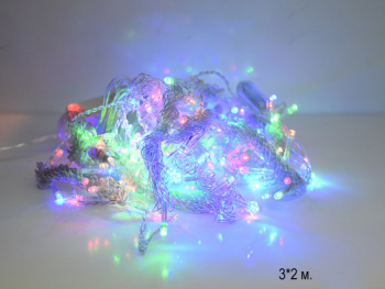 Гирлянда электр. арт. 208-32-501 Штора цветная, 3х2 м в кор.