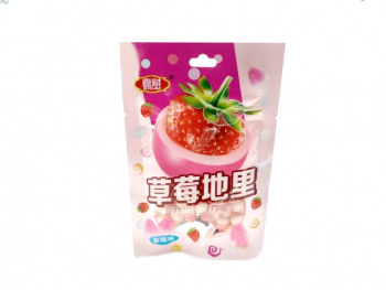 Конфета арт. 080699-1 Жевательные бобы "Клубника" 30 г 20 шт. упаковка'