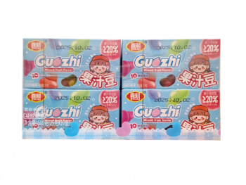 Конфета арт. 081801/081795 Жевательные бобы вкусы микс 25 г 20 шт. в кор.'