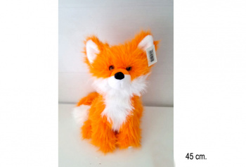 им Лиса арт. 22035A/30 Пушистая с белой грудкой сидит 30 см в пак.