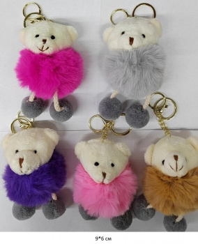 им Медведь арт. 805231 Белый в шубке цвета микс брелок в пак. им Медведь арт. 805231 Белый в шубке цвета микс брелок в пак.
