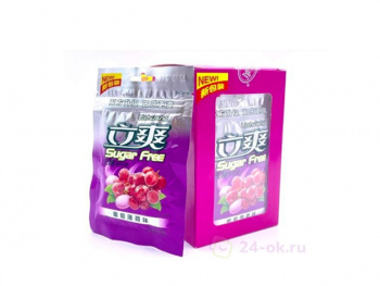 Конфета арт. 220110/220059 Леденец "Морозный виноград" без сахара 12 шт. в кор.',#*