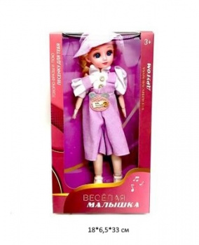 Кукла арт. R09-38 В шляпке шарнирная в кор._ Кукла арт. R09-38 В шляпке шарнирная в кор._