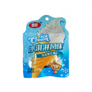 Конфета арт. 081313-6 Жевательные бобы "Сливочное мороженое" 28 г 20 шт. в кор.'