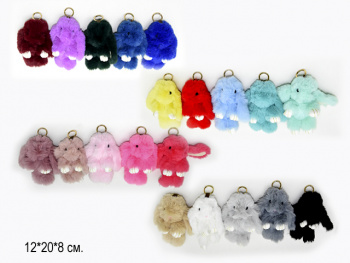 им Зайка арт. 2272/80572 Брелок цвета микс пуховый 20 см в пак. им Зайка арт. 2272/80572 Брелок цвета микс пуховый 20 см в пак.