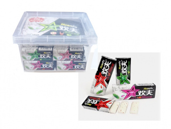 Жевательная резинка арт. 403695/403671 С начинкой вкусы микс 24 г 40 шт. контейнер*