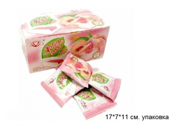 Жевательная резинка арт. 522555/522548/330581 С начинкой "Персик" 16 г 30 шт. в кор.