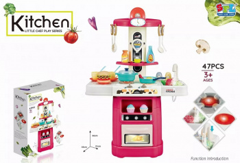 Набор мебели арт. 167-3 Кухня свет, звук h-66 см в кор. 49,5*14,5*34