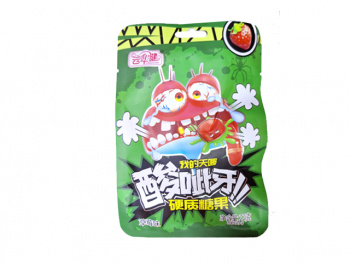 Конфета арт. 680562-2 "Клубника" кислая 22 г 20 шт. упаковка Конфета арт. 680562-2 "Клубника" кислая 22 г 20 шт. упаковка