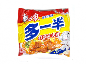 Лапша арт. 641650 БП "Белый слон" тушеная говядина 100 г в пак.;