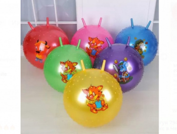 Мяч прыгун арт. 794-13 Цвета микс d-50 с рожками 300гр