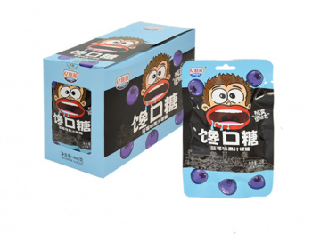 Конфета арт. 640022-4 Кислая "Черника" 22 г 20 шт. в голубой кор.;/