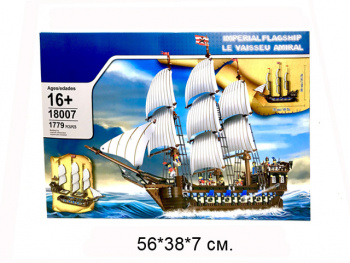 Конструктор арт. 18007 Имперский флагман 1779 дет. в кор._/12 шт./