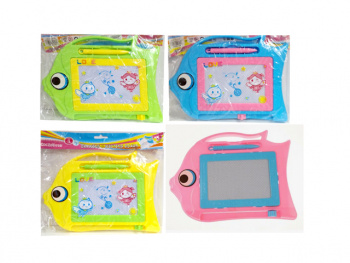 Доска для рисования арт. 8206 "Рыбка" цвета микс, в пак.=