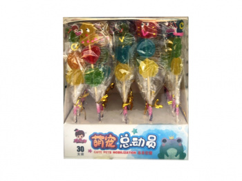 Мармелад арт. 830196-2 "Забава" фигурки на палочке 30 шт. упаковка*