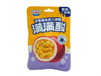 Конфета арт. 640039-3 Кислая шипучка "Маракуйя" 22 г 30 шт. в кор.; Конфета арт. 640039-3 Кислая шипучка "Маракуйя" 22 г 30 шт. в кор.;