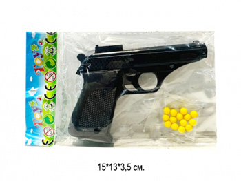 Оружие арт. 005-1 Пистолет с пульками в пак.•
