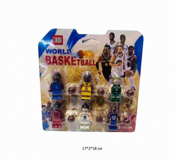 Фигурки арт. 33409 Баскетбол Набор 6 шт. с аксессуарами на листе•