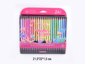 кц_Карандаши цветные арт. YL241095-24 Набор 24 цвета на листе кц_Карандаши цветные арт. YL241095-24 Набор 24 цвета на листе