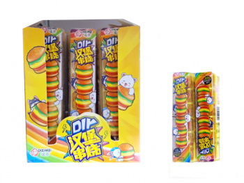 Мармелад арт. 40590 На палочке "Гамбургер" 80 г 9 шт. в кор.*