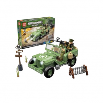 Конструктор арт. 100095-1 Военнная техника Джип 197 дет. в кор._ Конструктор арт. 100095-1 Военнная техника Джип 197 дет. в кор._