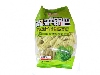 Чипсы арт. 801285 Рисовые пластинки Шпинат 1 шт. в пак.